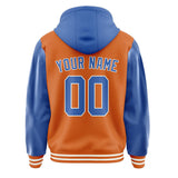 Custom Orange Sky Blue Jacket
