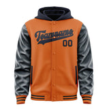 Custom Orange Navy Jacket
