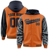 Custom Orange Navy Jacket