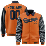Custom Orange Navy Jacket