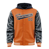 Custom Orange Navy Jacket