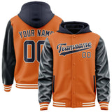 Custom Orange Navy Jacket