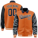 Custom Orange Navy Jacket