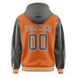 Custom Orange Dark Grey Jacket
