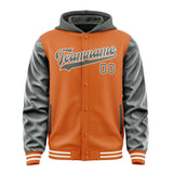 Custom Orange Dark Grey Jacket
