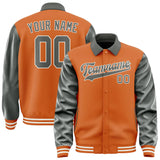 Custom Orange Dark Grey Jacket