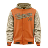 Custom Orange Light Khaki Jacket