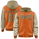 Custom Orange Light Khaki Jacket