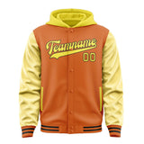Custom Orange Light Yellow Jacket