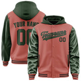Custom Copper Rose Dark Green Jacket