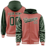 Custom Copper Rose Dark Green Jacket