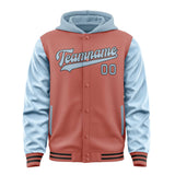 Custom Copper Rose Light Blue Jacket