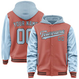 Custom Copper Rose Light Blue Jacket