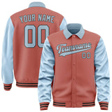 Custom Copper Rose Light Blue Jacket