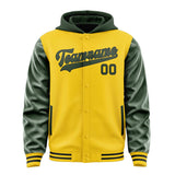 Custom Gold Dark Green Jacket