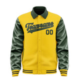 Custom Gold Dark Green Jacket