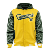 Custom Gold Dark Green Jacket