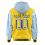 Custom Gold Light Blue Jacket