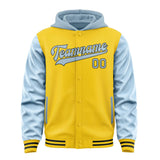 Custom Gold Light Blue Jacket