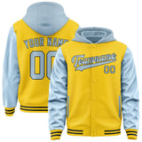 Custom Gold Light Blue Jacket