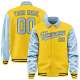 Custom Gold Light Blue Jacket