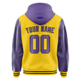 Custom Gold Light Purple Jacket