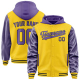 Custom Gold Light Purple Jacket