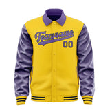 Custom Gold Light Purple Jacket