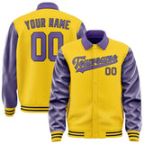 Custom Gold Light Purple Jacket