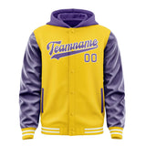 Custom Gold Light Purple Jacket