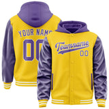 Custom Gold Light Purple Jacket