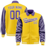 Custom Gold Light Purple Jacket