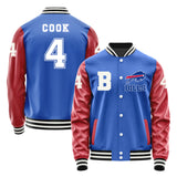 Buffalo Bills #4 James Cook Varsity Letter Jacket