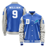 Detroit Lions #9 Jameson William Varsity Letter Jacket