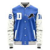 Detroit Lions #16 Jared Goff Varsity Letter Jacket