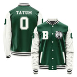 Boston Celtics #0 Jayson Tatum Varsity Letter Jacket