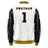 Boston Bruins #1 Jeremy Swayman Varsity Letter Jacket