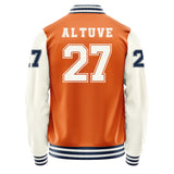 Houston Astros #27 José Altuve Varsity Letter Jacket