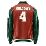 Boston Celtics #4 Jrue Holiday Varsity Letter Jacket