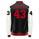 Newjersey Devils #43 Luke Hughes Varsity Letter Jacket