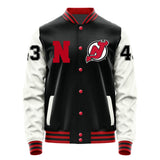Newjersey Devils #43 Luke Hughes Varsity Letter Jacket