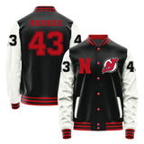 Newjersey Devils #43 Luke Hughes Varsity Letter Jacket