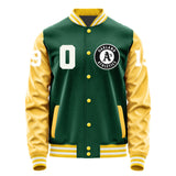 Athletics #19 Mason Miller Varsity Letter Jacket