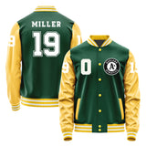 Athletics #19 Mason Miller Varsity Letter Jacket