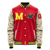 Minnesota Wild Varsity Letter Jacket Custom Letter & Number