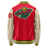 Minnesota Wild Varsity Letter Jacket Custom Letter & Number