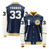 Indiana Pacers #33 Myles Turner Varsity Letter Jacket