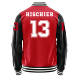 Newjersey Devils #13 Nico Hischier Varsity Letter Jacket
