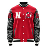 Newjersey Devils #13 Nico Hischier Varsity Letter Jacket