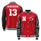 Newjersey Devils #13 Nico Hischier Varsity Letter Jacket
